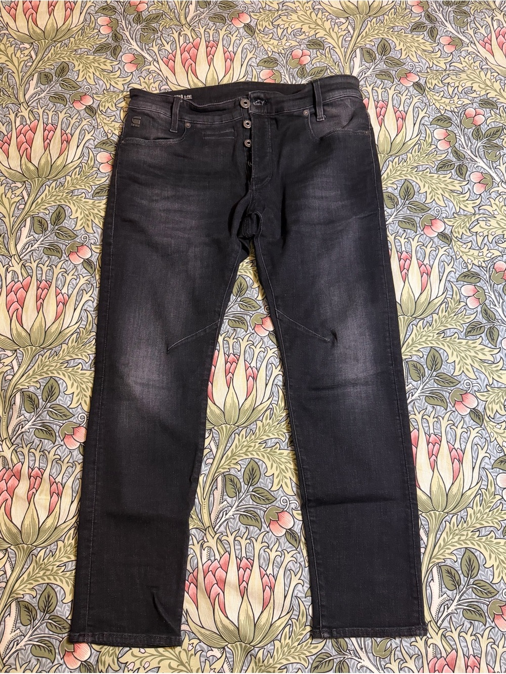 G-Star Slim Straight Men's Jeans in Faded Black